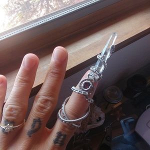 Unique Crystal Ring Wire Wrapped